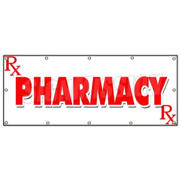 Signmission PHARMACY BANNER SIGN prescription drugs beauty deliver open medical B-120 Pharmacy - main